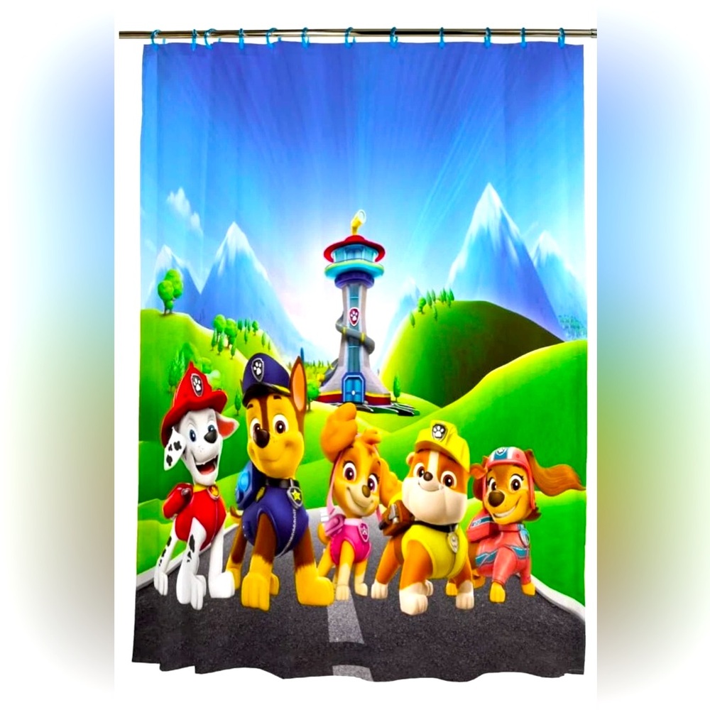 Franco Nickelodeon Paw Patrol 13 Pc Shower Curtain and Ring Set